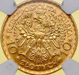 II RP, 10 złotych 1925, Chrobry,  NGC MS64