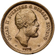 B66. Szwecja, 10 koron 1874, Oskar II, st 2