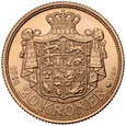 B26. Dania, 20 koron 1914, Christian X, st 2/2+