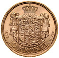 C12. Dania, 10 koron 1913, Christian X, st 1
