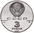 C354. Rosja, 3 Rubel 1989, Moskiewski Kreml, st L