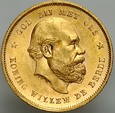 B2. Holandia, 10 guldenów 1877, Wilhelm st 1-