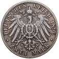 A226. Niemcy, 2 marki 1896, Baden, st 3