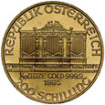 D74. Austria, 1/10 uncji, 200 szylingów 1995, st 1-