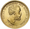 B14. Szwecja, 20 koron 1884, Oskar II, st 1