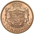 D36. Dania, 20 koron 1914, Christian X, st 1