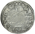 D141. Trojak koronny 1592, Poznań, Zyg III, st 3