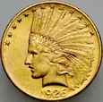 B94. USA, 10 dolarów 1926, Indianin, st 2