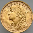 B99. Szwajcaria, 20 franków 1927, Heidi, st 1
