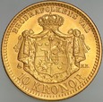 B67. Szwecja, 10 koron 1901, Oskar II, st 1