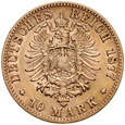 D72. Niemcy, 10 marek 1877 C, Prusy, st 3+