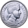 C183. Łotwa, 5 łatów 1929, Republika, st 2+