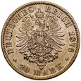 D39.  Niemcy, 20 marek 1876, Saksonia, st 3-2