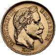 C3. Francja, 20 franków 1862 A, Napoleon III, st 2