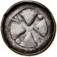 Denar krzyżowy XI w., Av.: Krzyż kawalerski, st 3+