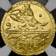 S814. Turcja, Zeri Mahbub AH1203/13 (1801), Selim III, NGC MS62