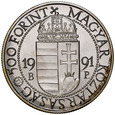 D165. Węgry, 500 forintów 1991, Jan Paweł II, st 1