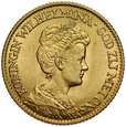 B18. Holandia, 10 guldenów 1913, Wilhelmina, st 2+
