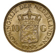 D63. Holandia, 10 guldenów 1933, Wilhelmina, st 1-