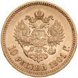 x37. Rosja, 10 rubli 1901 FZ, Niki II, st 3-2