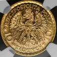 S813. II RP, 10 złotych 1925, Chrobry,  NGC MS63