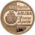 B11. Aruba, 100 florin 2001, Beatrix, st L