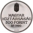 C335. Węgry, 500 forintów 1990, Ferenc Kolcsey, st L