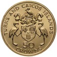 D59. Turks and Caicos, 50 crowns 1974, Churchil, st 2+