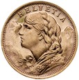 B2. Szwajcaria, 20 franków 1935 B, Heidi, st 1
