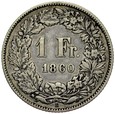 D346. Szwajcaria, Frank 1860, st 3