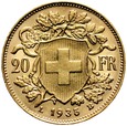 C21. Szwajcaria, 20 franków 1935 B, Heidi, st 1-