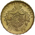 D16. Belgia, 20 franków 1875, Leopold  II, st 2