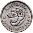 Australia, Schilling 1942-44, Georg VI, st 3, junk silver, 18 szt