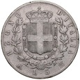 D134. Włochy, 5 lirów 1874, Don Vitto, st 3