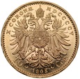 B56. Austria, 10 koron 1905, Franz Josef, st -1