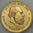 D27. Holandia, 10 guldenów 1875, Wilhelm, st 2+
