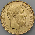 C4. Belgia, 20 franków 1869, Leopold II, st 2