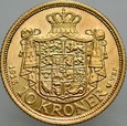 B12. Dania, 10 koron 1913, Christian X, st 1-