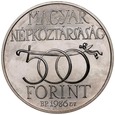 D380. Węgry, 500 forintów 1986, Oswobodzenie Budy, st 1