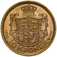 B20. Dania, 10 koron 1913, Christian X, st 1