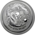Australia, 30 dolarów 2012, Year of Dragon 1 kg Ag, Lunar