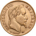 B73. Francja, 10 franków 1868 A, Napoleon III, st 3