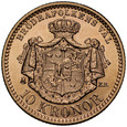 D179. Szwecja, 10 koron 1901, Oskar II, st 1-/1