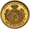 B1. Szwecja, 10 koron 1901, Oskar II, st 1