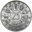 D209. Austria, 25 szylingów 1958, Welsbach, st 2+