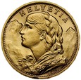 D30. Szwajcaria, 20 franków 1922, Heidi, st 1