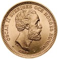 B9. Szwecja, 20 koron 1889, Oskar II, st 1