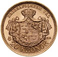 B9. Szwecja, 20 koron 1889, Oskar II, st 1