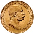 D73. Austria, 10 koron 1908, Franz Josef, st 2+, Jubileusz