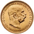 D75. Austria, 10 koron 1909, Franz Josef, st 2/1-